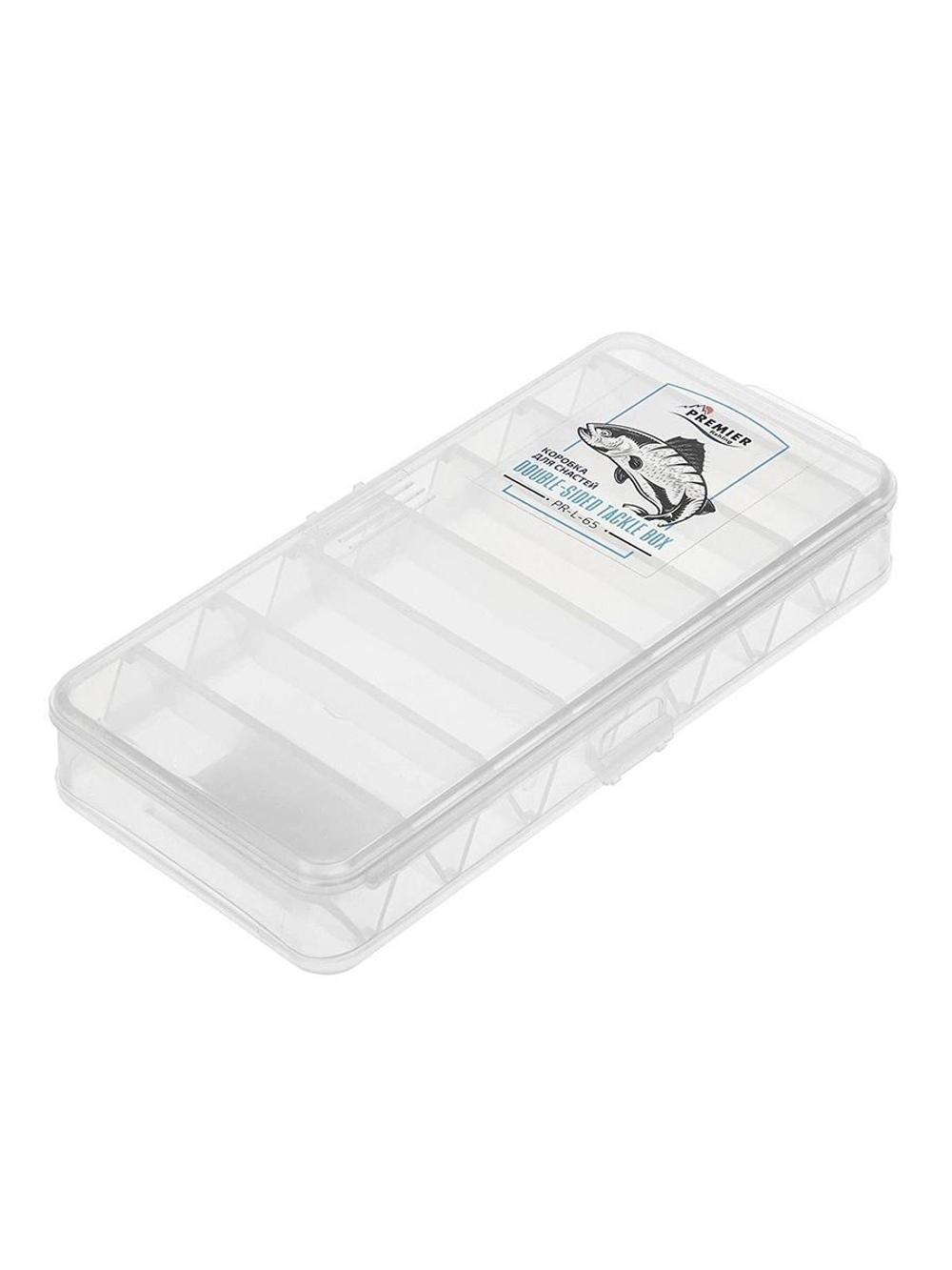 Коробка для приманок двухсторонняя Premier 17х20.4х4.4 см, прозрачная