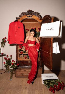 Юбка макси гофре из шелка