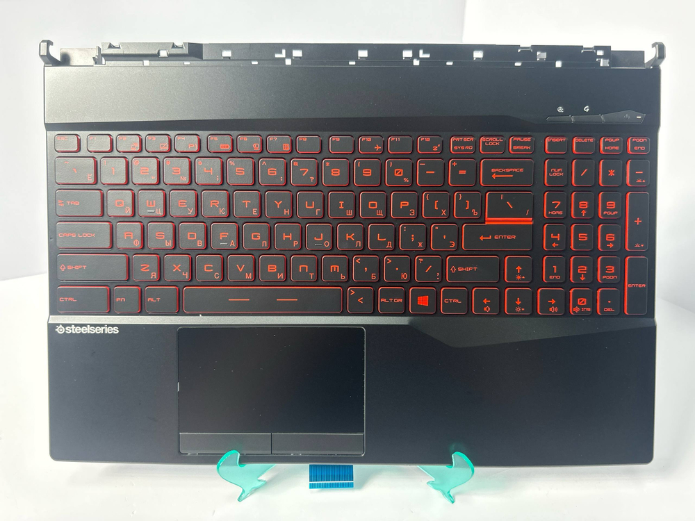 Верхняя панель с клавиатурой (топкейс) для ноутбука MSI GL65 Leopard 10 (957-16U41E-C14)