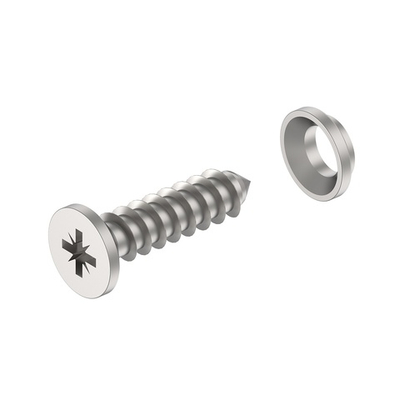 Набор крепежных винтов для алюминевых рамок, ФриСпейс Мини, 1 уп (4 шт), цвет Никель (2722510007)