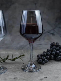 Набор бокалов для вина, 450 мл, 6 шт. Голубые