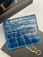 Картхолдер из кожи крокодила Zilli