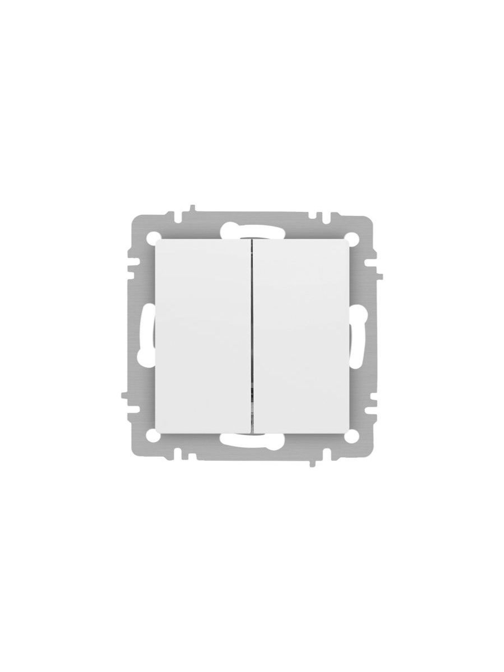 Выключатель 2-кл. СП Accent 6-104-01М 10А IP20 250В AL/CU бел. матов. Intro Б0063456