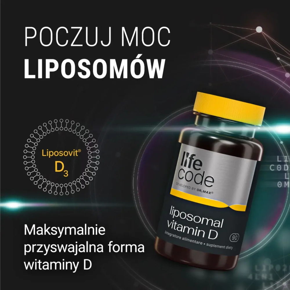 LifeCode, разработанный доктором Максом - липосомальный витамин D 2000 МЕ, 90 капсул