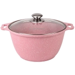Кастрюля 4л «Trendy style» (rose) со стеклянной крышкой к41tsr