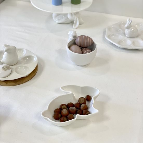 Блюдо глубокое «Сканди. Зайка», 17,5×12,6×4 см, цвет белый