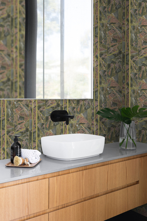 Панель ПВХ термопечать Треугольники Ар Нуво 21Т039-3 2700х250 мм