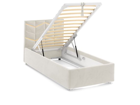 Кровать Line Gold 90  с подъемным механизмом - Velutto 01