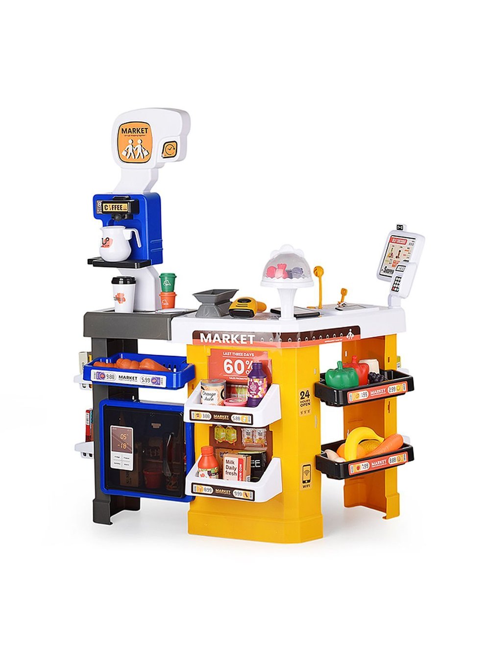 Игровой набор супермаркет Продукты 64 предмета (668-141)