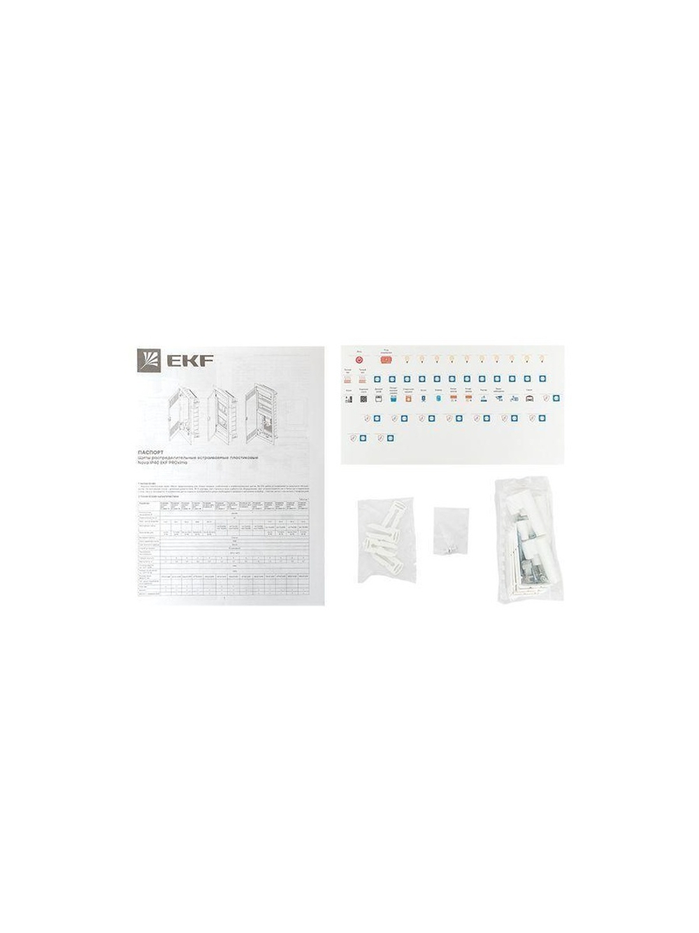 Щит силовой встраив. Nova 48мод. IP41 с пластик. дверью EKF nv-pb-pd-4