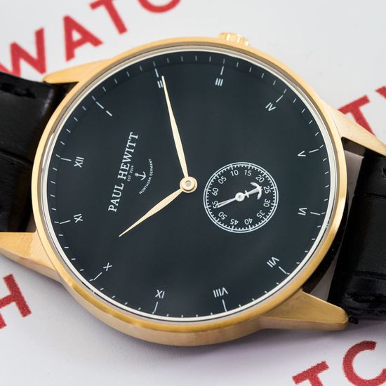 Унисекс немецкие часы Paul Hewitt, Signature Line PH-M1-G-B-15M