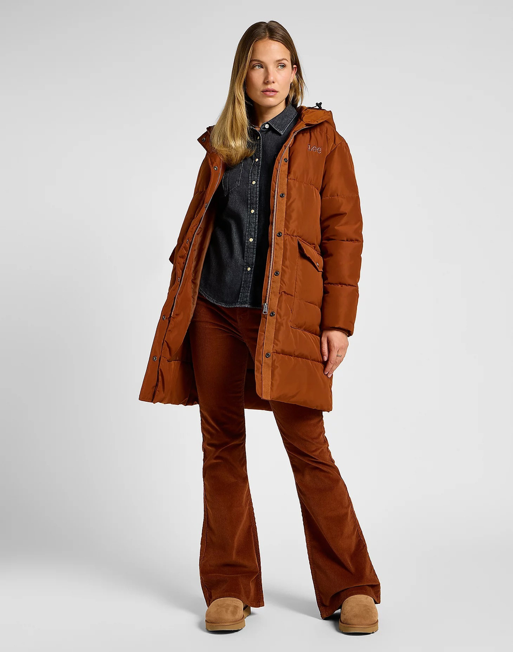 Куртка утепленная женская LEE LONG PUFFER JACKET