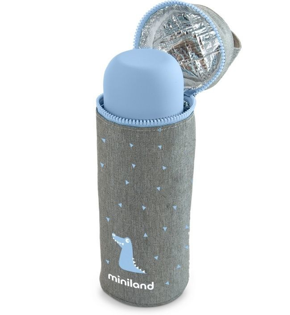 Miniland Silky Термо-сумка для бутылочек, голубой, 350 мл
