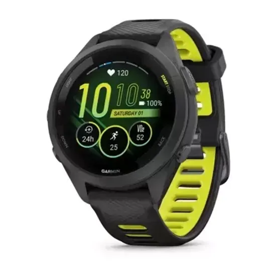Смарт-часы Garmin Forerunner 265S, Черно-желтый 010-02810-13