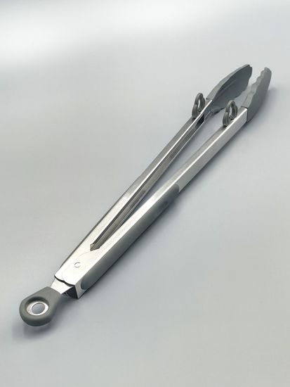 Щипцы силиконовые 35,5 см Kamille КМ 7513 с ручками из нержавеющей стали