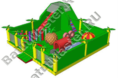 Надувной коммерческий батут "Джунгли"