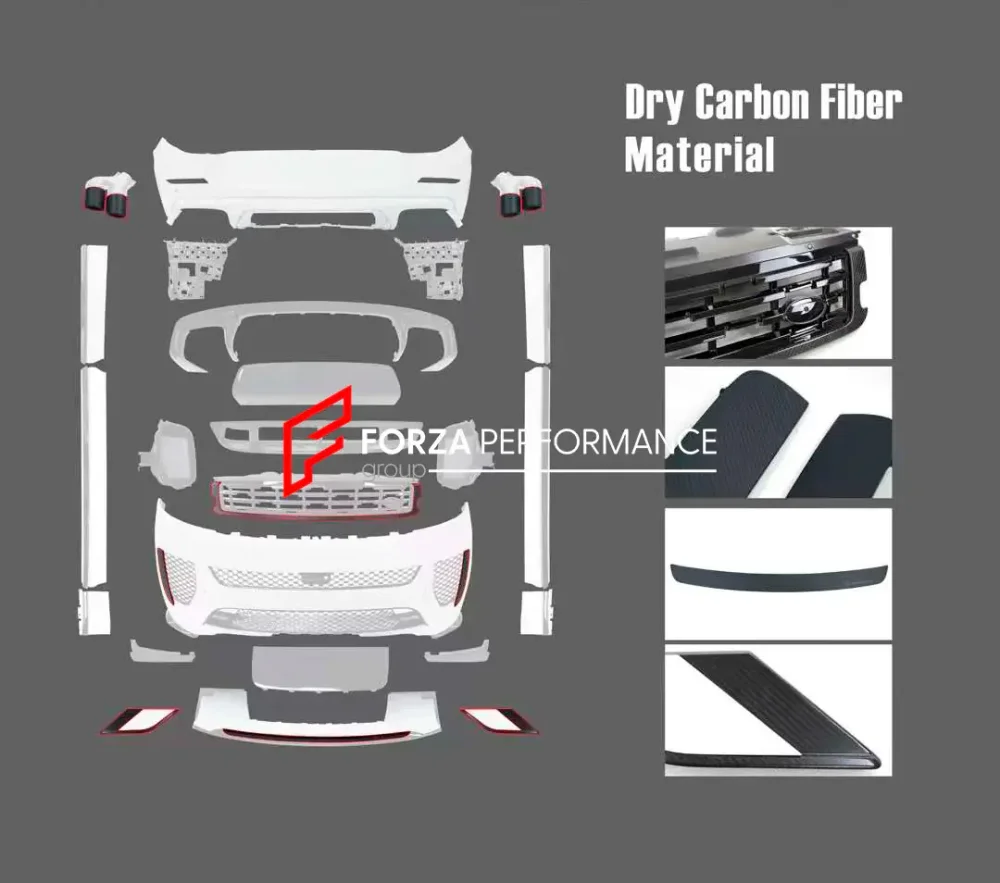 Карбоновый обвес переделка для LAND ROVER RANGE ROVER SPORT L461 2022+ ДО SV Лэнд Ровер Спорт
