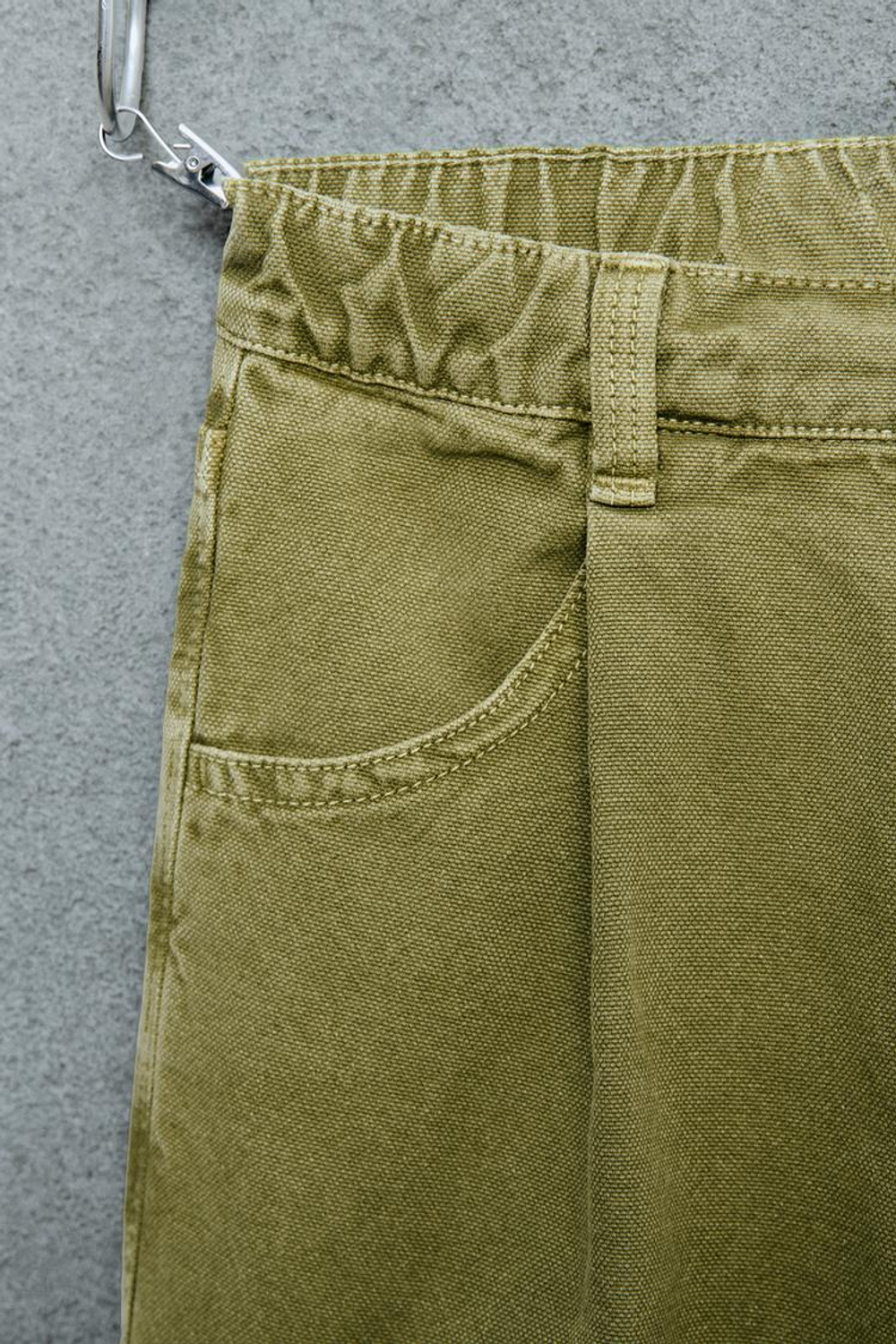 ZARA STORIESZ - БРЮКИ BALLOON ИЗ ХЛОПКА, ЗЕЛЕНЫЙ