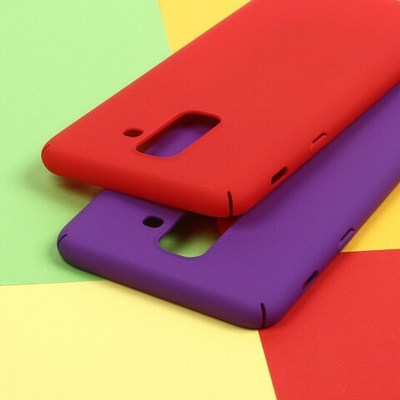 Панель матовая Soft Touch для Samsung Galaxy A6+ (2018), 010659 Голубой