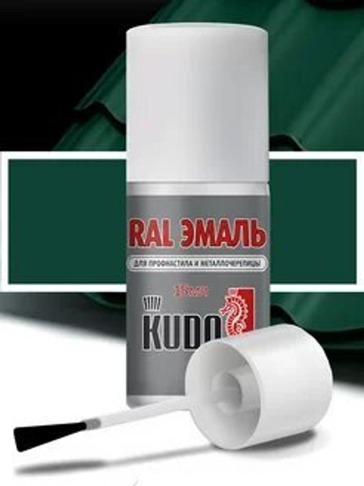 Краска-кисточка Кудо для металлочерепицы Зеленый Мох