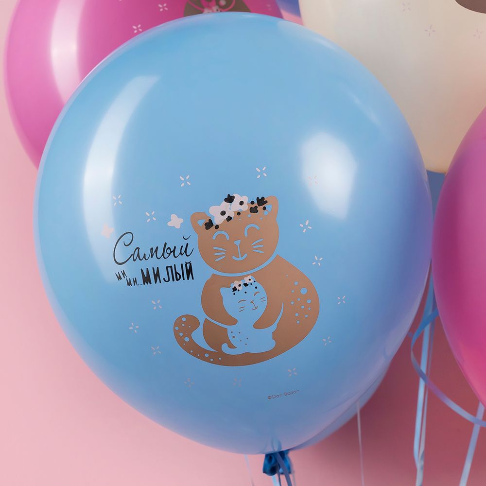 Шар (12''/30 см) Моей Зайке, Ассорти, пастель, 1 ст, 25 шт.