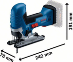Лобзик аккумуляторный BOSCH GST 185-LI 06015B2022 Грибовидная рукоятка