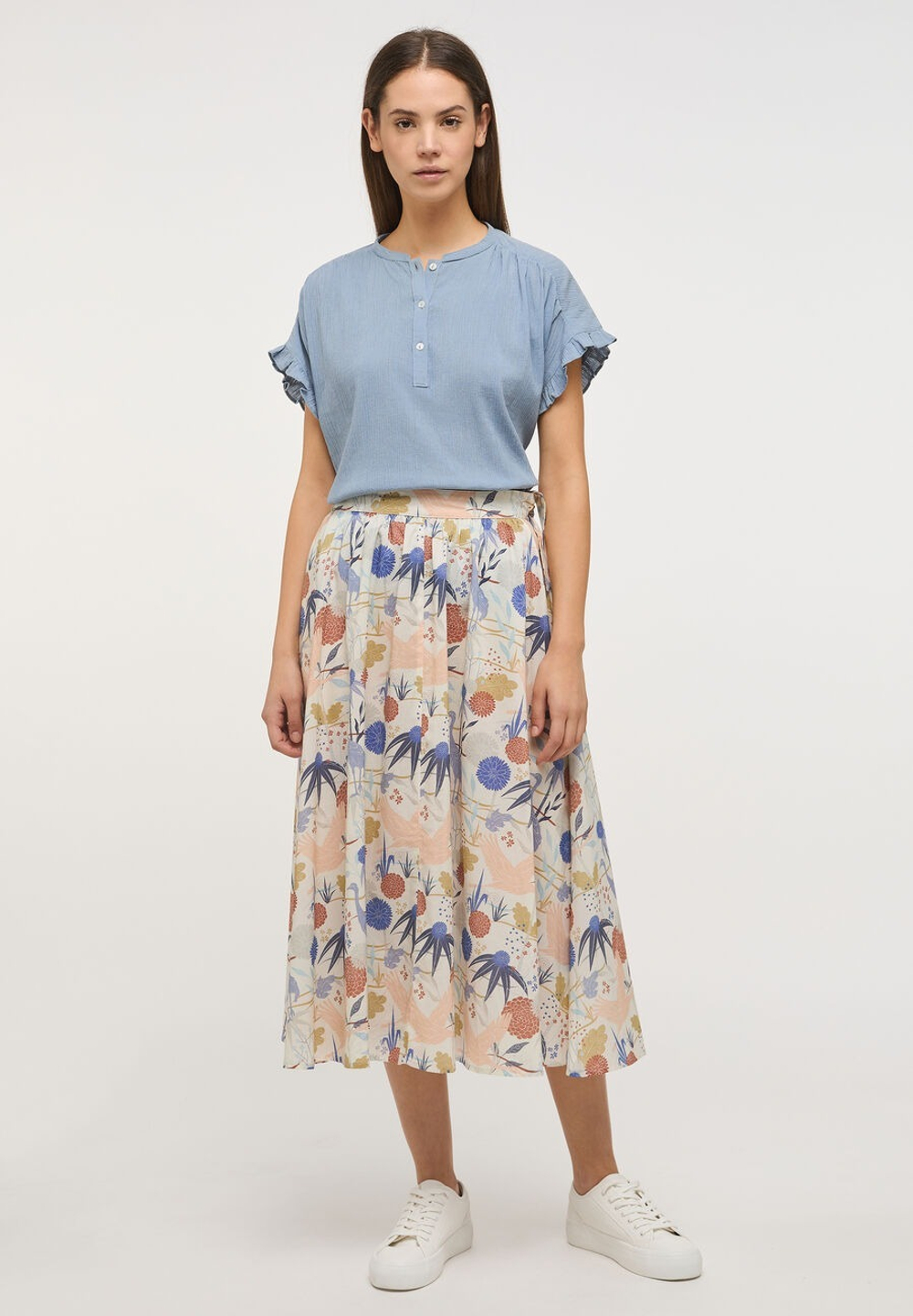 Блузка женская MUSTANG Elsa Ruffle Blouse