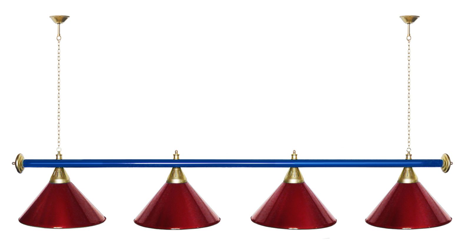 Лампа STARTBILLIARDS 4 пл. (плафоны зеленые,штанга зеленая,фурнитура золото) фото №96