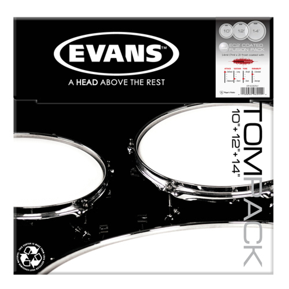 Набор пластика Evans ETP-EC2SCTD-F
