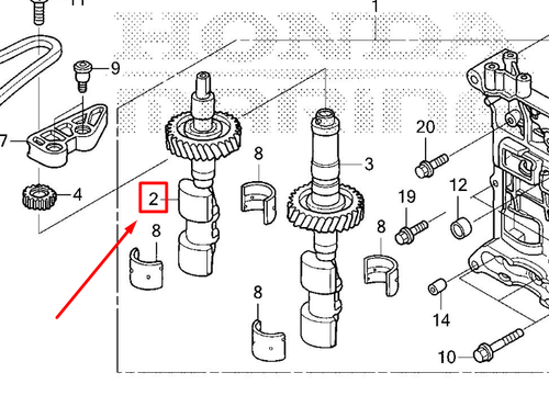 13410-RAD-010 SHAFT, FR BALANCER