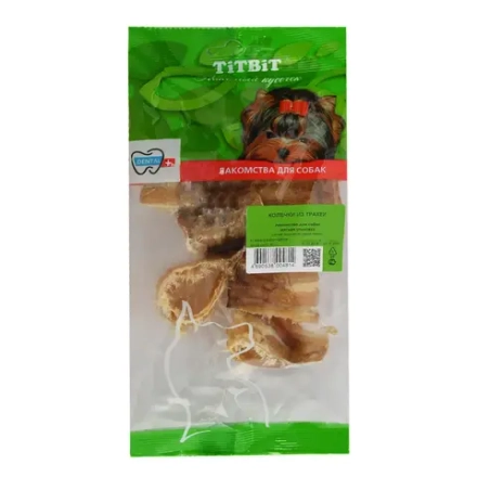 Лакомство для собак Колечки из трахеи, 60г ТитБит