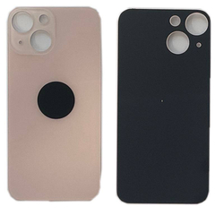 Задняя крышка для Apple iPhone 13 mini Розовый (стекло, широкий вырез под камеру)