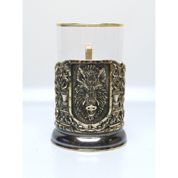 Подстаканник "Кабан" из латуни