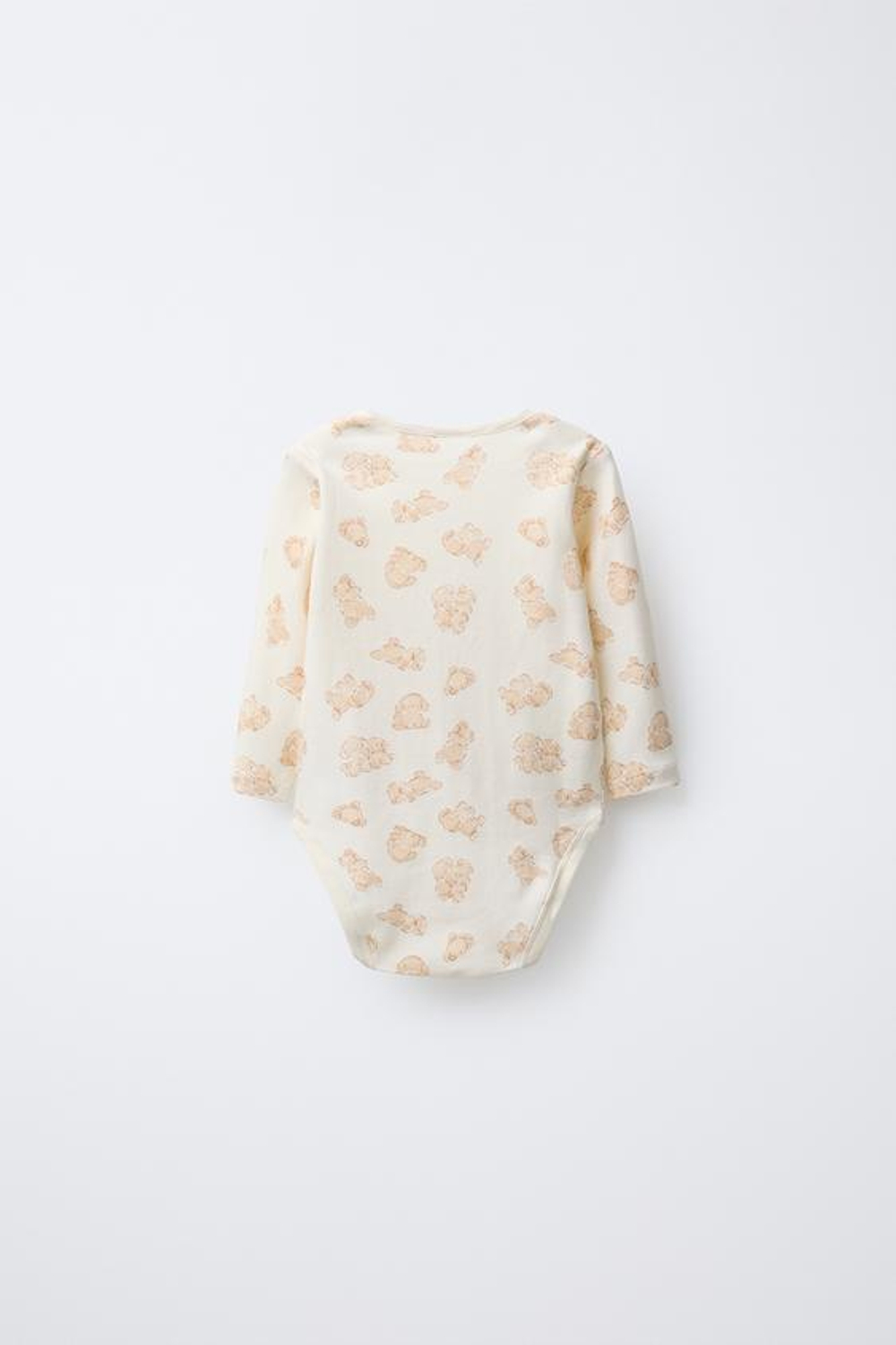 ZARA НАБОР ИЗ ПЯТИ БОДИ С ПРИНТОМ СОБАЧЕК, РЫЖЕВАТО-КОРИЧНЕВЫЙ