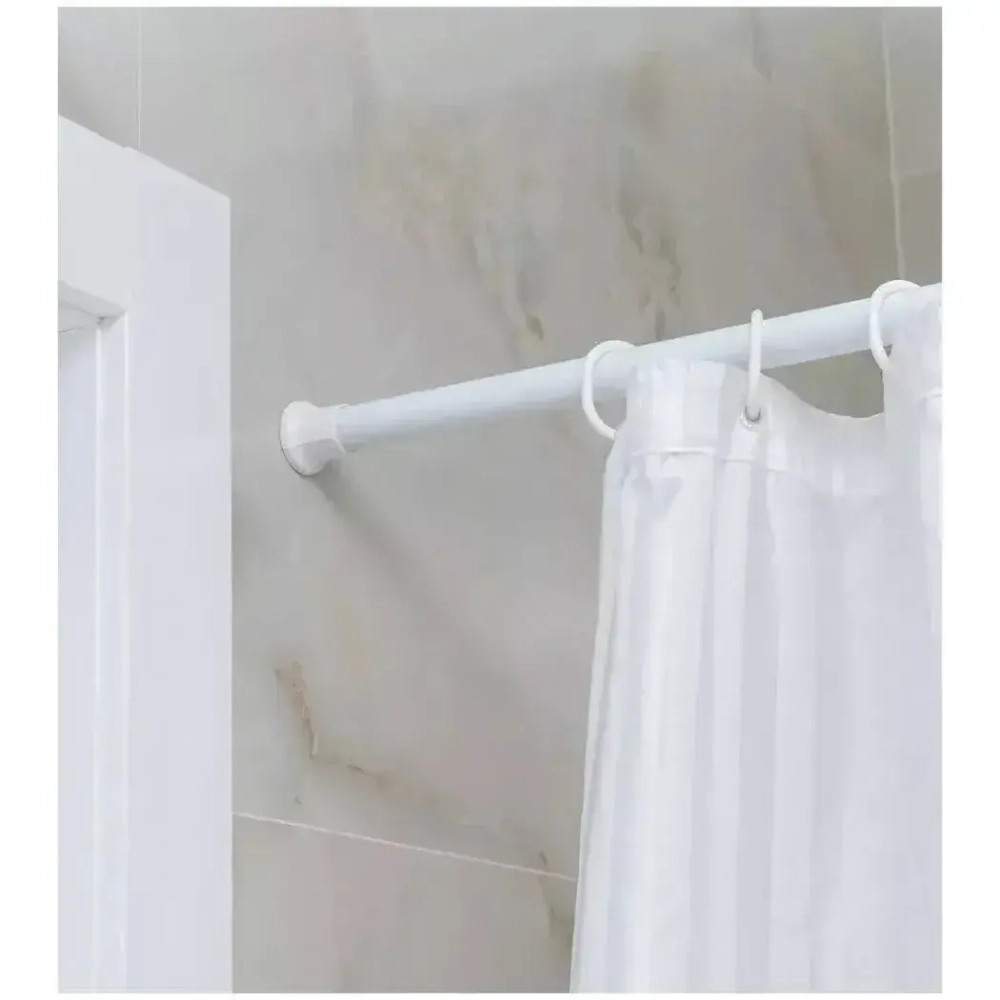 Карниз для ванной комнаты 280см сборный (белый)