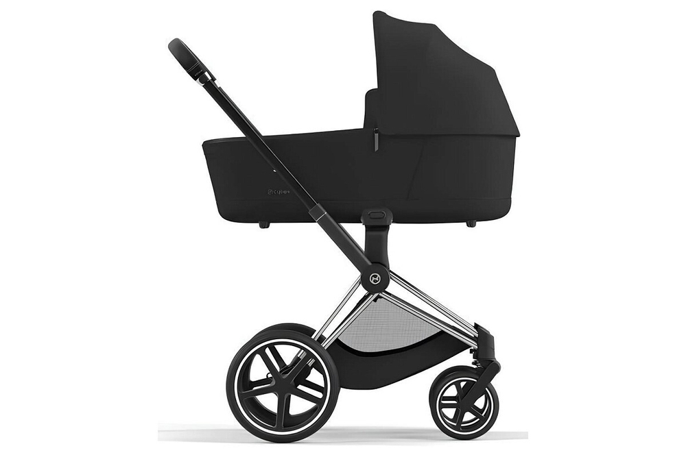 Коляска 2 в 1 Cybex Priam IV Sepia Black, шасси Chrome Black