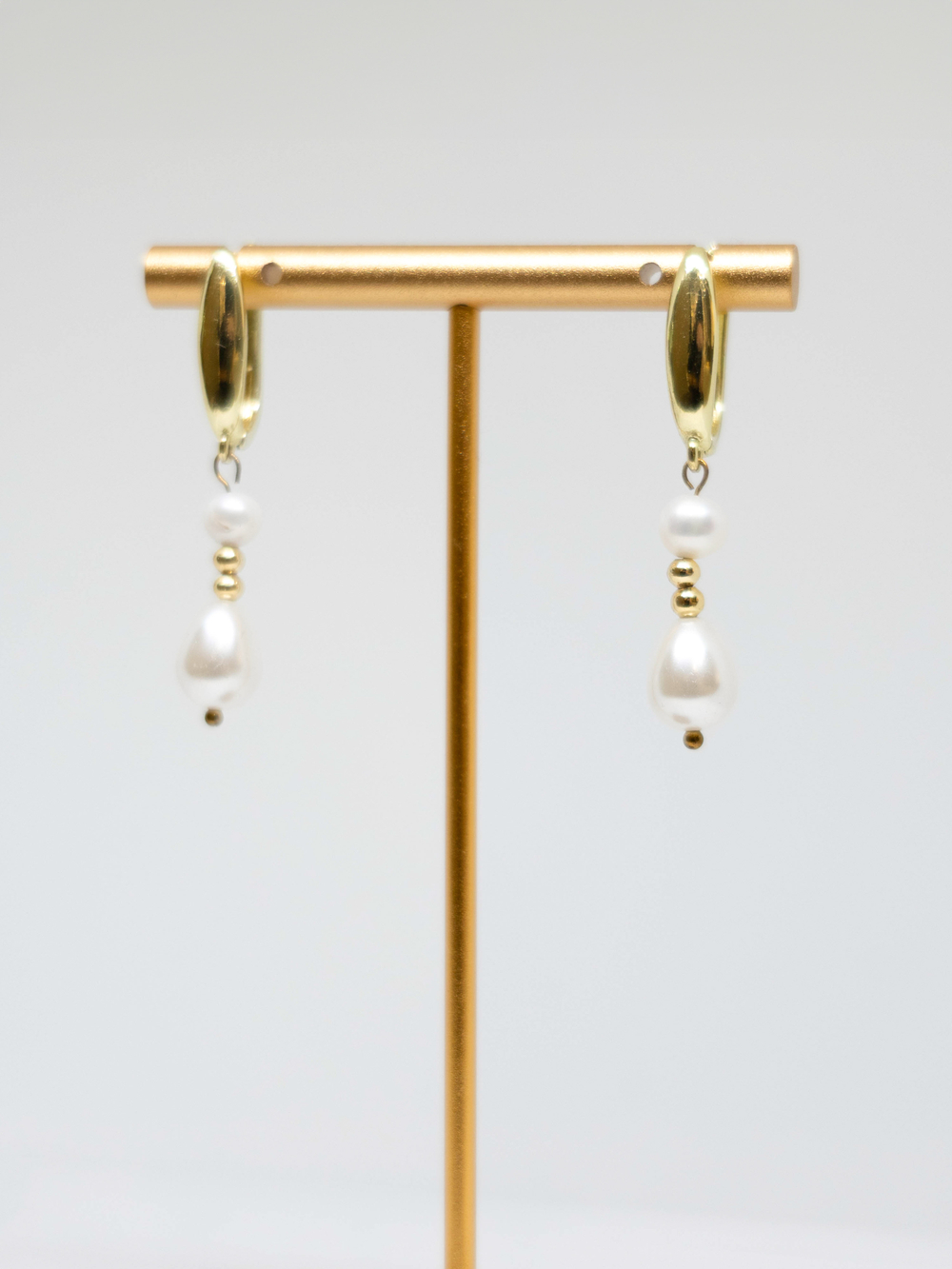 Серьги из натурального жемчуга