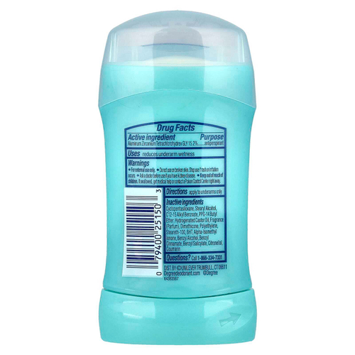 Degree, Дезодорант-антиперспирант, прозрачный порошок, 45 г (1,6 унции)