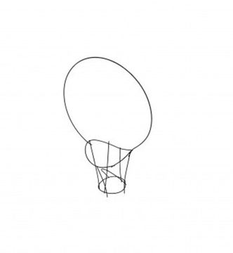 Ритуальный каркас-корзина конфетница малая (690/240)