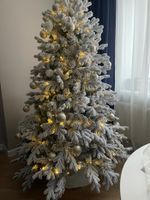 Заснеженная елка «Аляска» (Литая+пвх) 210 см / 2.1 м