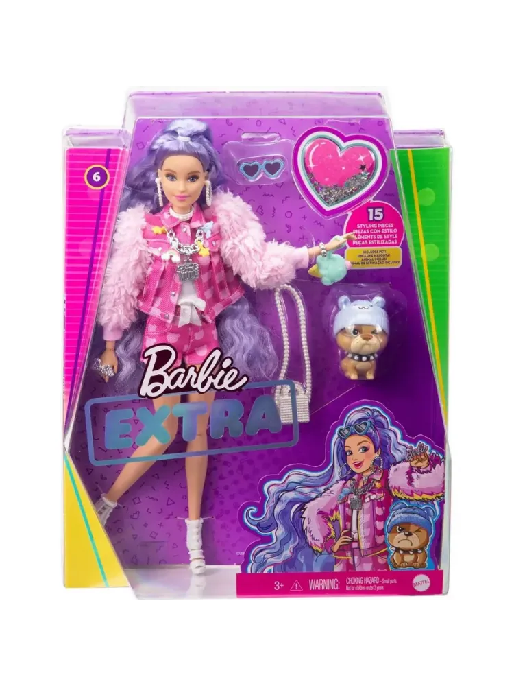 Кукла Барби Экстра Милли с сиреневыми волосами GXF08