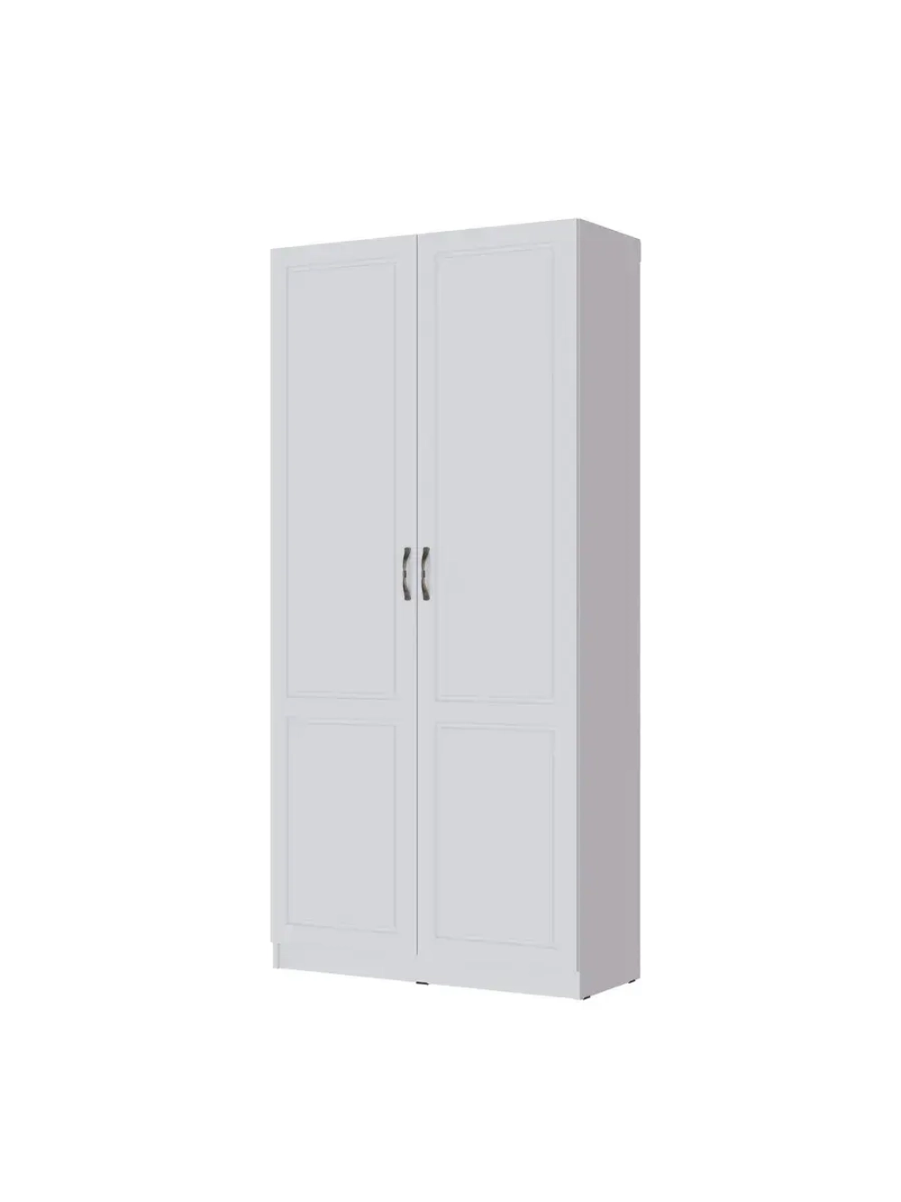 Шкаф распашной Апполия 2-х створчатый белый дуб