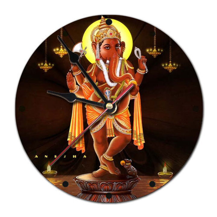 Часы настенные Ганеша пластик, 20 см 020884