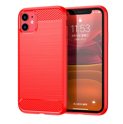 Чехол для iPhone 11 цвет Red (красный), серия Carbon от Caseport