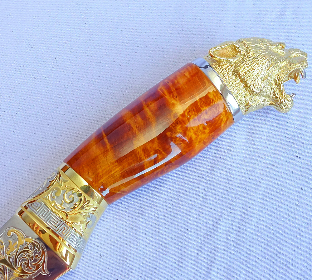 Нож "с головой пантеры №2"