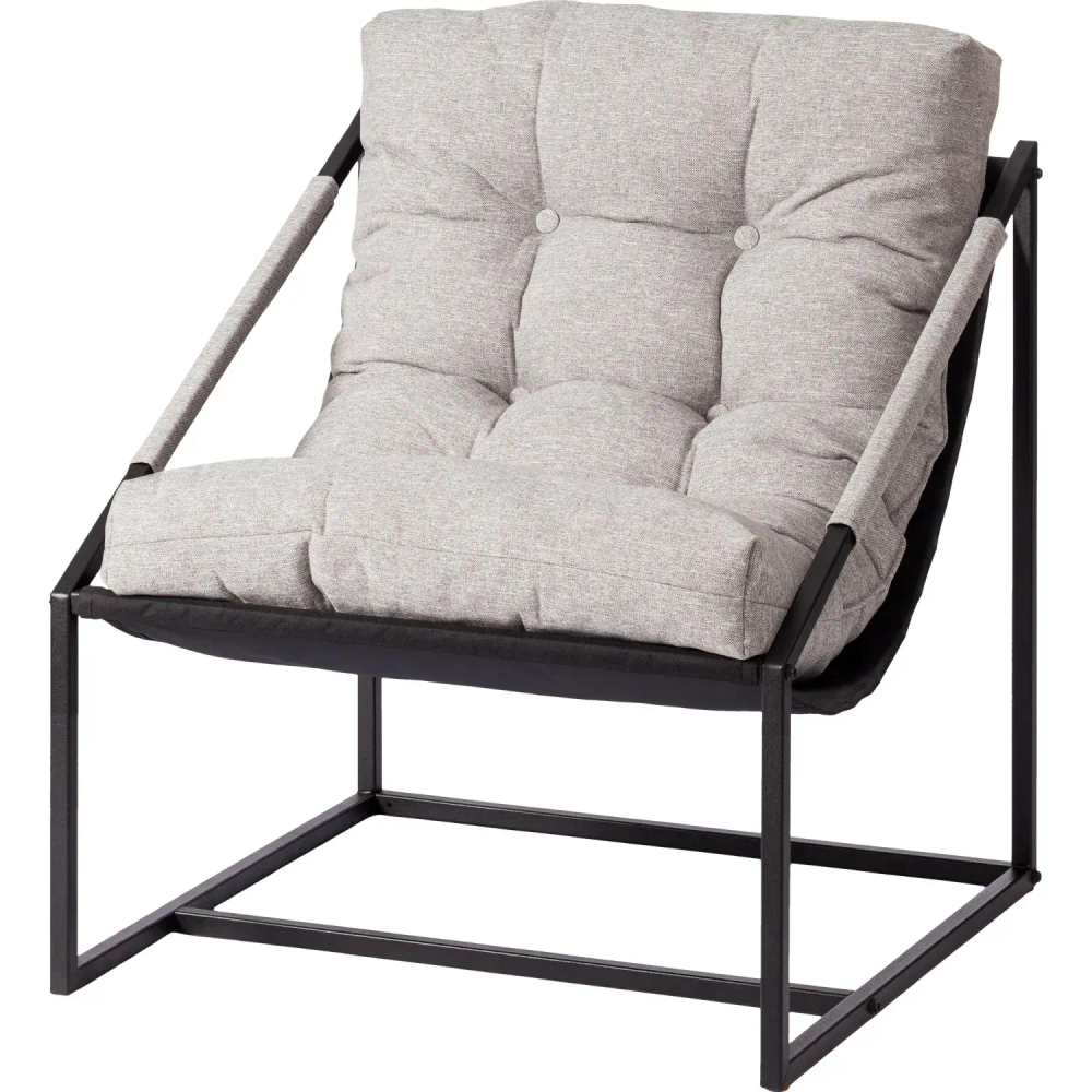 Кресло UT_Charli/Чарли без под. ткань рогожка, серо-бежевый 3M 16/2