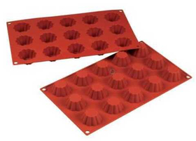 Форма силиконовая P.L. Proff Cuisine "Бриош" 15 ячеек d 45 мм, h 27 мм (30*17,5 см)