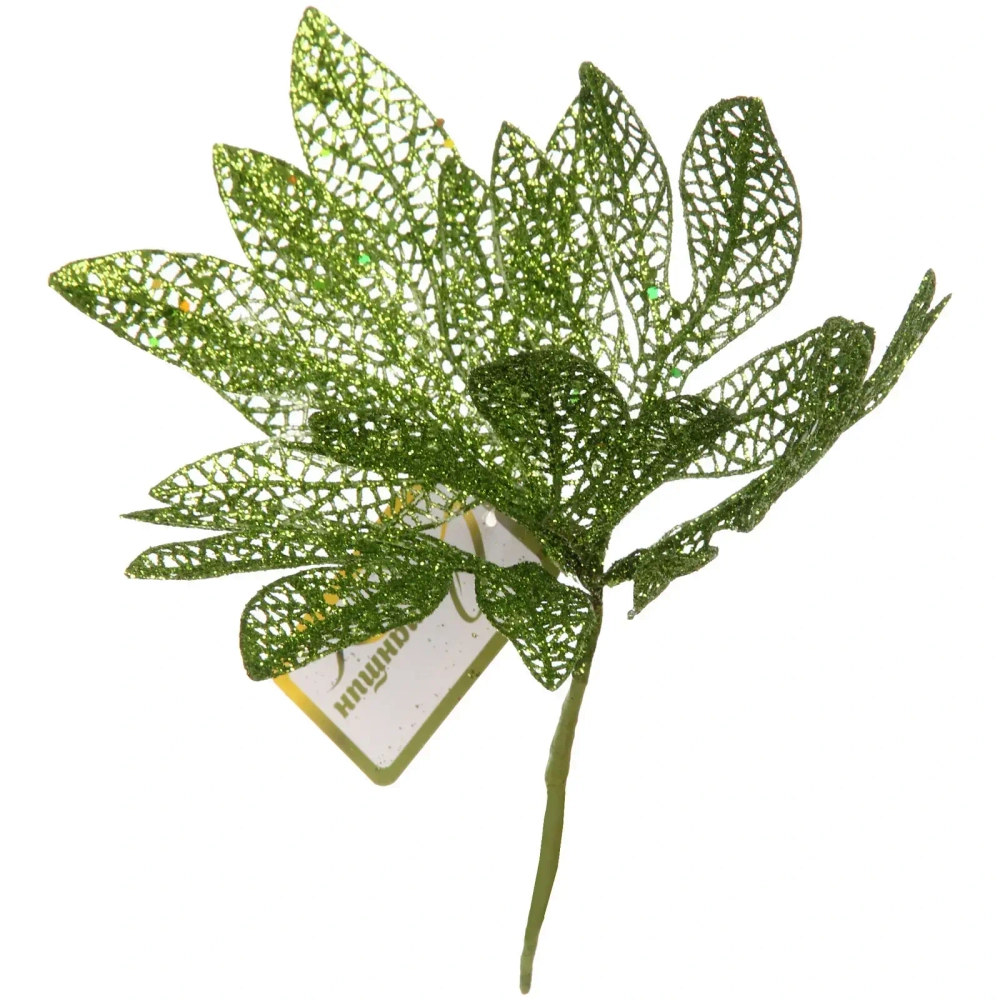 Ветка декоративная «Сказочный листопад» 25 см, Нежный зеленый