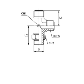 Штуцер FMLH D18-20 ORFS 1.3/16 - BSP 1/4