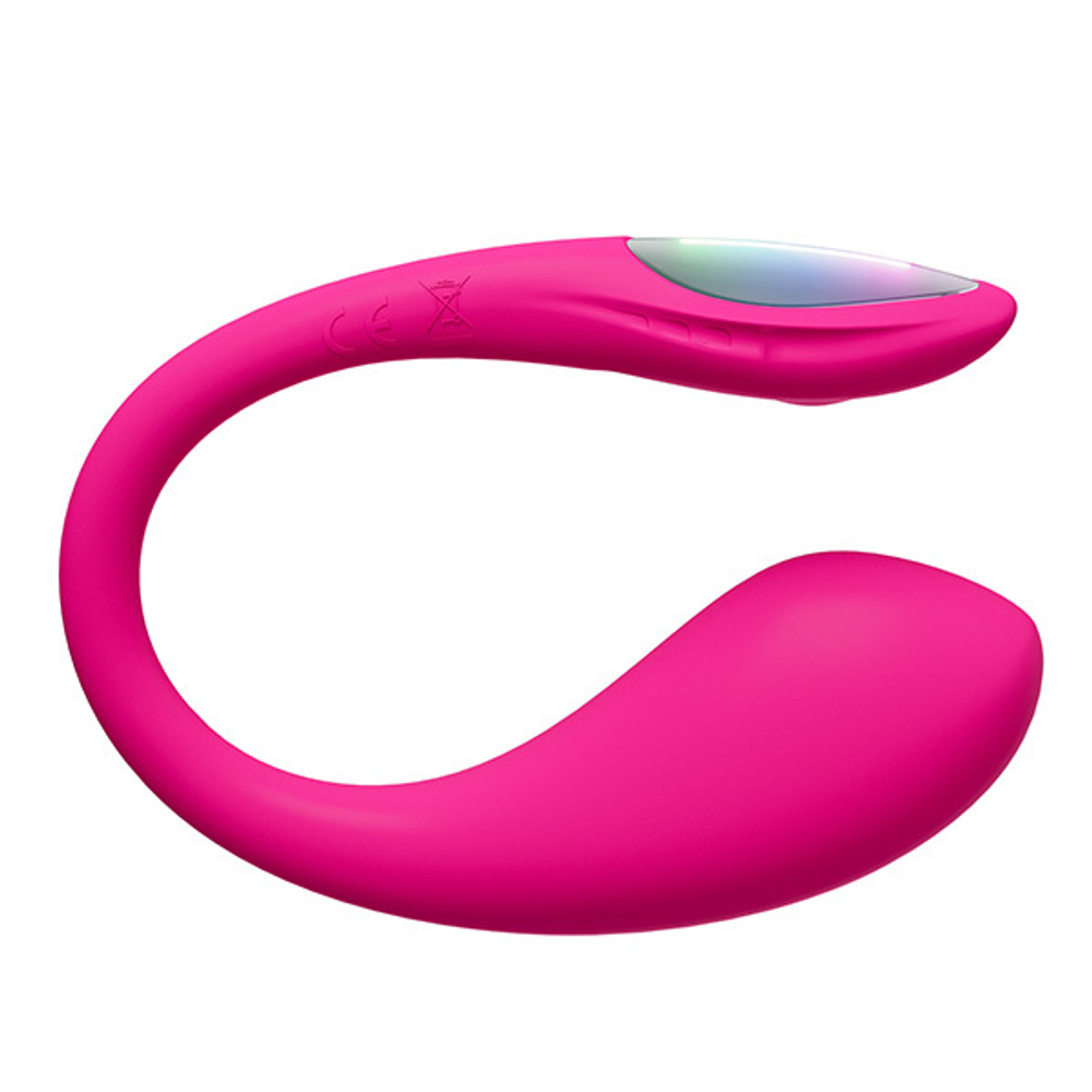 Розовое силиконовое мини виброяйцо 9,5см с управлением через приложение Lovense Lush Mini Smart Vibrating Egg Pink LE-61